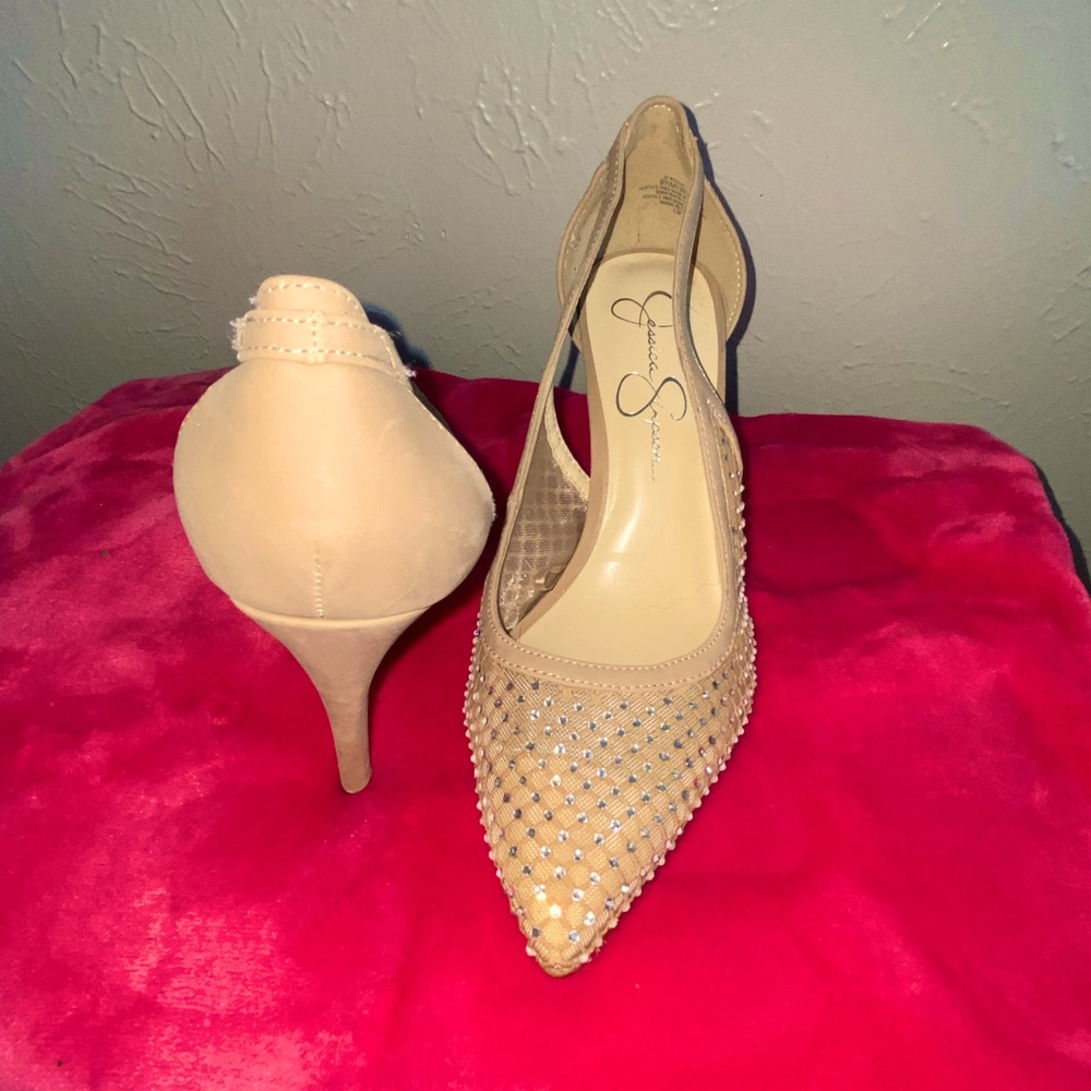 Beaded Jessica Simpson heels